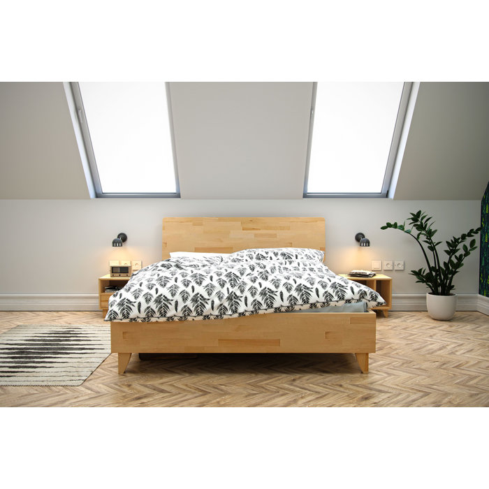 Gracie Oaks Massivholzbett Avery | Wayfair.de